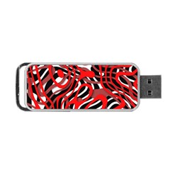 Ribbon Chaos Red Portable Usb Flash (two Sides)