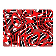 Ribbon Chaos Red Double Sided Flano Blanket (mini) 