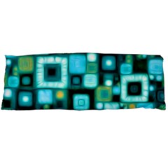 Teal Squares Body Pillow Cases (dakimakura) 