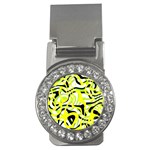 Ribbon Chaos Yellow Money Clips (CZ)  Front