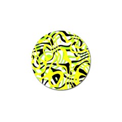 Ribbon Chaos Yellow Golf Ball Marker (10 Pack)