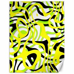 Ribbon Chaos Yellow Canvas 12  X 16   by ImpressiveMoments