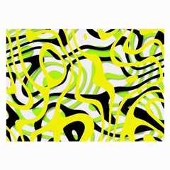 Ribbon Chaos Yellow Large Glasses Cloth