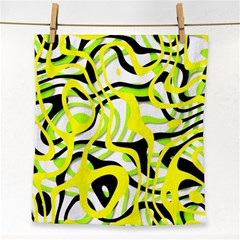 Ribbon Chaos Yellow Face Towel by ImpressiveMoments