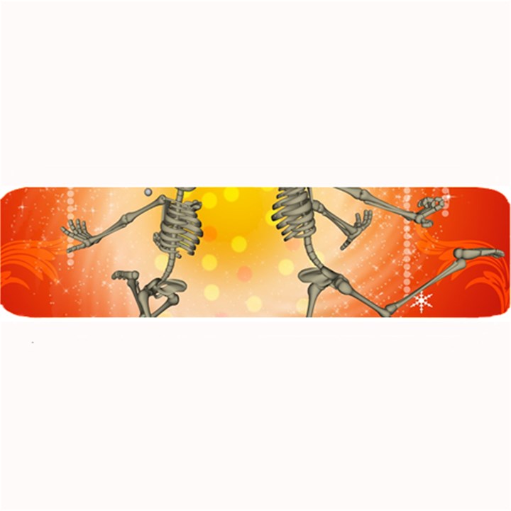 Dancing For Christmas, Funny Skeletons Large Bar Mats