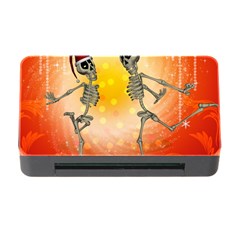 Dancing For Christmas, Funny Skeletons Memory Card Reader With Cf