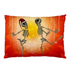 Dancing For Christmas, Funny Skeletons Pillow Cases (two Sides)