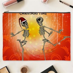 Dancing For Christmas, Funny Skeletons Cosmetic Bag (xxxl)  by FantasyWorld7