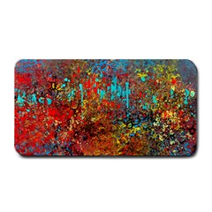 Abstract In Red, Turquoise, And Yellow Medium Bar Mats by digitaldivadesigns