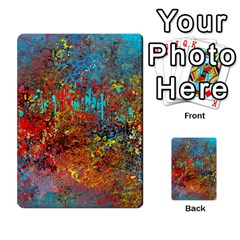 Abstract In Red, Turquoise, And Yellow Multi-purpose Cards (rectangle) 