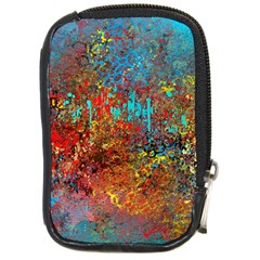 Abstract In Red, Turquoise, And Yellow Compact Camera Cases