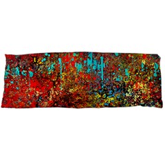 Abstract In Red, Turquoise, And Yellow Body Pillow Cases (dakimakura) 