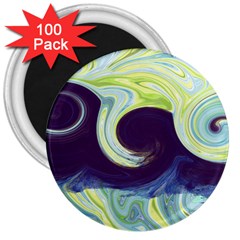 Abstract Ocean Waves 3  Magnets (100 Pack)