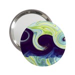 Abstract Ocean Waves 2.25  Handbag Mirrors Front