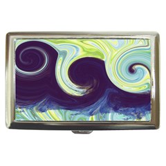 Abstract Ocean Waves Cigarette Money Cases