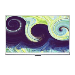 Abstract Ocean Waves Business Card Holders