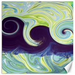 Abstract Ocean Waves Canvas 20  X 20  