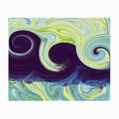 Abstract Ocean Waves Small Glasses Cloth (2-side)