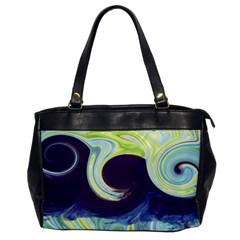 Abstract Ocean Waves Office Handbags by digitaldivadesigns