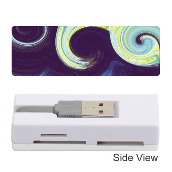 Abstract Ocean Waves Memory Card Reader (Stick) 