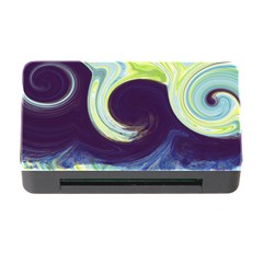 Abstract Ocean Waves Memory Card Reader With Cf