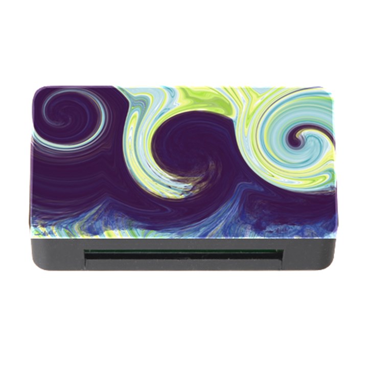 Abstract Ocean Waves Memory Card Reader with CF