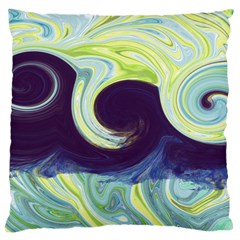 Abstract Ocean Waves Large Cushion Cases (two Sides) 