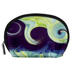 Abstract Ocean Waves Accessory Pouches (large) 