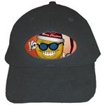 Funny Christmas Smiley With Sunglasses Black Cap