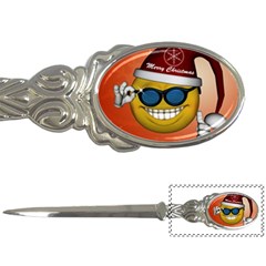 Funny Christmas Smiley With Sunglasses Letter Openers by FantasyWorld7