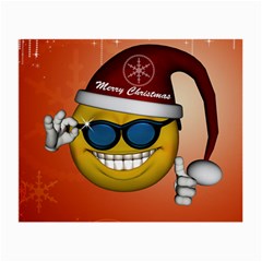 Funny Christmas Smiley With Sunglasses Small Glasses Cloth