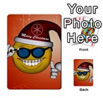 Funny Christmas Smiley With Sunglasses Multi-purpose Cards (Rectangle)  Back 1