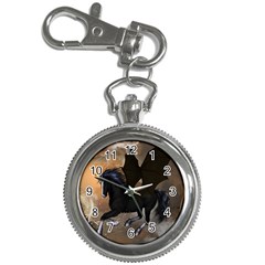 Awesome Dark Unicorn With Clouds Key Chain Watches