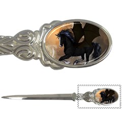 Awesome Dark Unicorn With Clouds Letter Openers