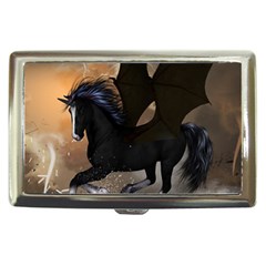 Awesome Dark Unicorn With Clouds Cigarette Money Cases