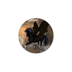 Awesome Dark Unicorn With Clouds Golf Ball Marker (4 Pack) by FantasyWorld7