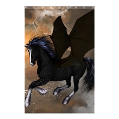 Awesome Dark Unicorn With Clouds Shower Curtain 48  X 72  (small) 