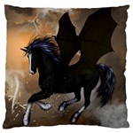 Awesome Dark Unicorn With Clouds Large Cushion Cases (One Side)  Front