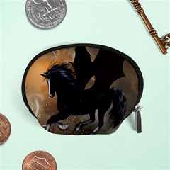 Awesome Dark Unicorn With Clouds Accessory Pouches (small) 