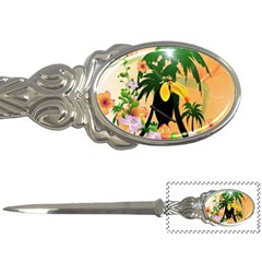 Cute Toucan With Palm And Flowers Letter Openers