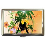 Cute Toucan With Palm And Flowers Cigarette Money Cases