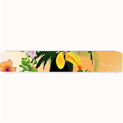 Cute Toucan With Palm And Flowers Small Bar Mats