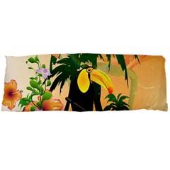 Cute Toucan With Palm And Flowers Body Pillow Cases Dakimakura (two Sides)  by FantasyWorld7