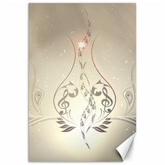 Music, Piano With Clef On Soft Background Canvas 20  X 30  