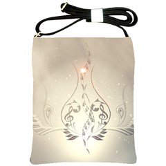 Music, Piano With Clef On Soft Background Shoulder Sling Bags by FantasyWorld7