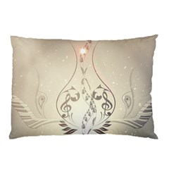 Music, Piano With Clef On Soft Background Pillow Cases (two Sides)