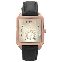 Music, Piano With Clef On Soft Background Rose Gold Watches by FantasyWorld7