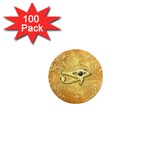 The All Seeing Eye With Eye Made Of Diamond 1  Mini Magnets (100 pack)  Front