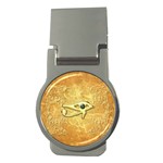 The All Seeing Eye With Eye Made Of Diamond Money Clips (Round)  Front