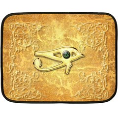 The All Seeing Eye With Eye Made Of Diamond Fleece Blanket (mini) by FantasyWorld7